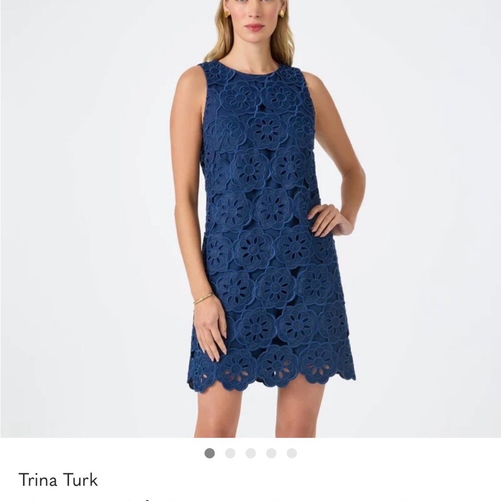 NWT Trina Turk Yakitori Navy Mini Dress size 10